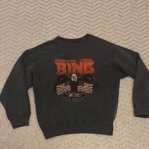 Anine Bing Los Angeles Eagle Graphic Crewneck Sweatshirt